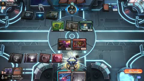 Watch MTG Arena Video Replay - Rakdos Midrange by DamienF16 VS Simic Midrange by Tuomoth - Premier Draft