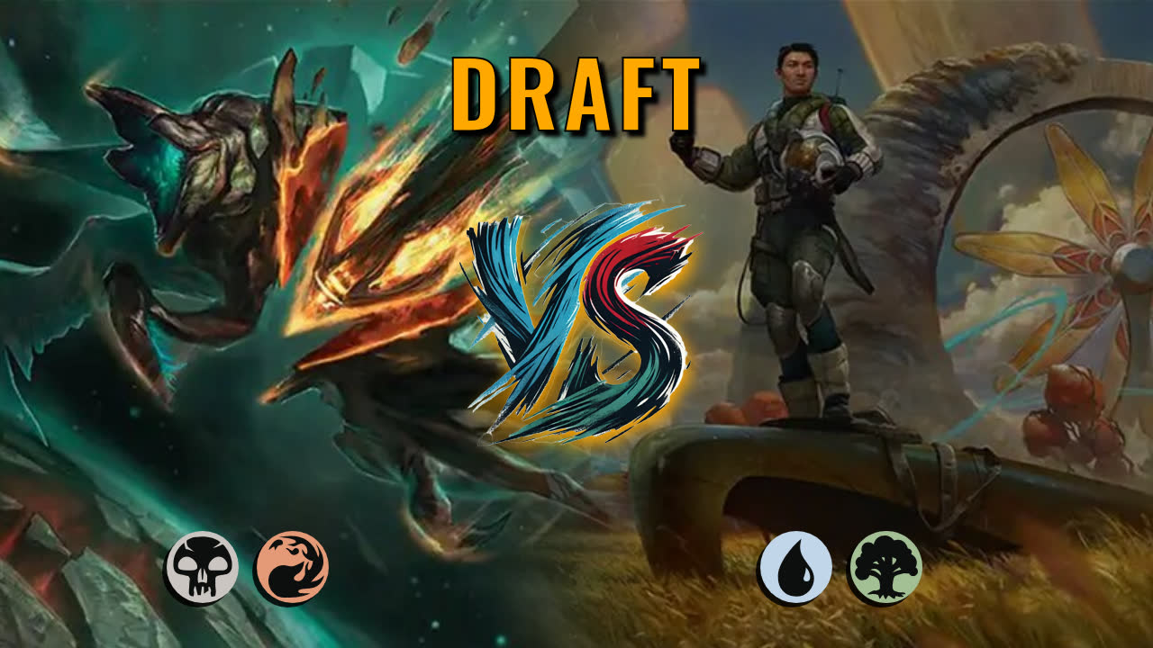 Watch MTG Arena Draft Video - Rakdos Midrange by DamienF16 VS Simic Midrange by Tuomoth - 72b736