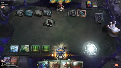 Watch MTG Arena Video Replay - Bant Midrange by DamienF16 VS WUBG Midrange by ekul - Chromatic Cube Draft