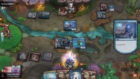 Watch MTG Arena Video Replay - Izzet Aggro by CunicoliGoblin VS Simic Aggro by Anxious Rabbit - Alchemy Play