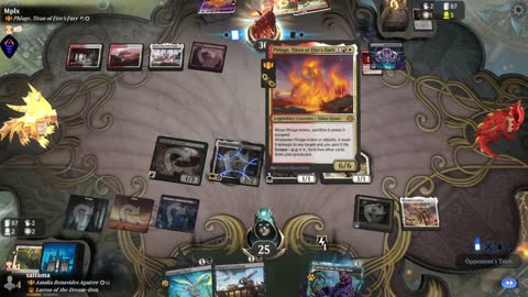 Watch MTG Arena Video Replay - Amalia Benavides Aguirre by saitama VS Phlage, Titan of Fire's Fury by Mplx - Historic Brawl