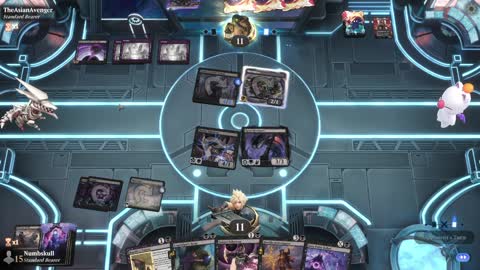 Watch MTG Arena Video Replay - Mono Black Midrange by Numbskull VS Mono Black Midrange by TheAsianAvenger - Prerelease Standard Bo1 EOE