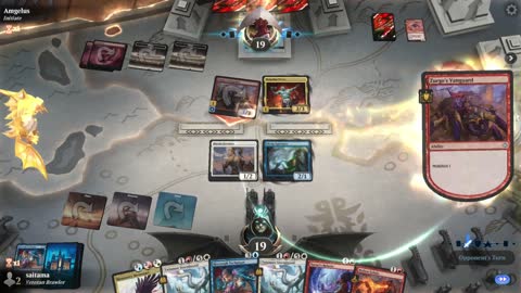 Watch MTG Arena Video Replay - 5 Color Midrange by saitama VS Boros Aggro by Amgelus - MWM Seeded Decks Standard