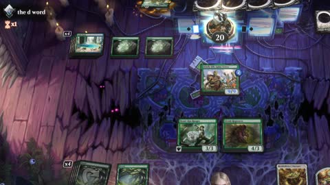 Watch MTG Arena Video Replay - Mono Green Midrange by utku VS Simic Midrange by the d word - Standard Ranked