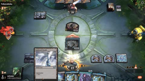 Watch MTG Arena Video Replay - Dimir Midrange by saitama VS Grixis Midrange by Tobuwaboku - Historic Play