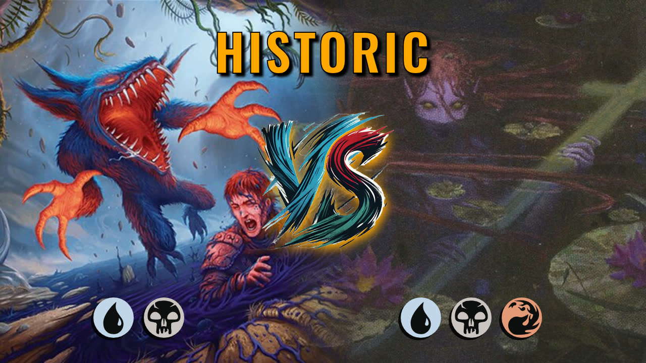 Watch MTG Arena Historic Video - Dimir Midrange by saitama VS Grixis Midrange by Tobuwaboku - d72406