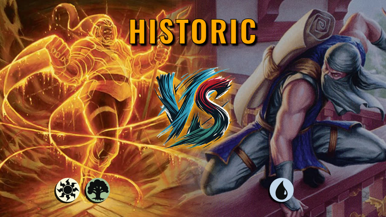 Watch MTG Arena Historic Video - Selesnya Midrange by CunicoliGoblin VS Mono Blue Midrange by wirthi86 - dd9573