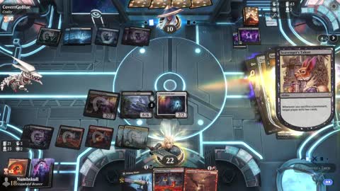 Watch MTG Arena Video Replay - Rakdos Midrange by Numbskull VS Dimir Control by CovertGoBlue - Prerelease Standard Bo1 EOE