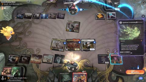 Watch MTG Arena Video Replay - Celes, Rune Knight by saitama VS Squall, SeeD Mercenary by monokumachine - Historic Brawl