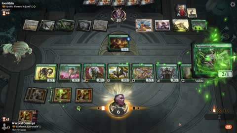 Watch MTG Arena Video Replay - Eladamri, Korvecdal by Warped Concept VS Sythis, Harvest's Hand by looshkin - Historic Brawl