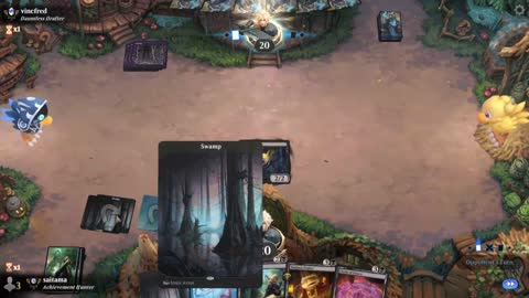 Watch MTG Arena Video Replay - Grixis Midrange by saitama VS Mono Black Aggro by vincfred - Premier Draft