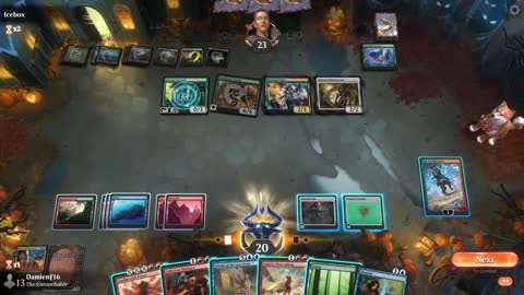 Watch MTG Arena Video Replay - Temur Midrange by DamienF16 VS Sultai Midrange by Icebox - Chromatic Cube Draft
