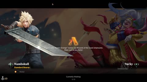 Watch MTG Arena Video Replay - Mono Black Aggro by Numbskull VS Mono Red Aggro by 9acky - Traditional Standard Ranked