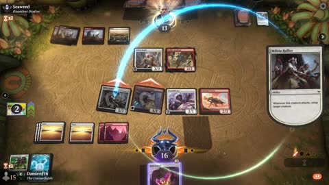 Watch MTG Arena Video Replay - Boros Aggro by DamienF16 VS Boros Aggro by Seaweed - Premier Draft