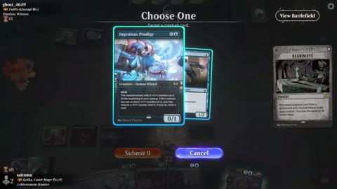 Watch MTG Arena Video Replay - Kefka, Court Mage by saitama VS Yuriko, the Tiger's Shadow by ghost_4649 - Historic Brawl