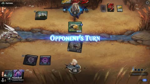 Watch MTG Arena Video Replay - Mono Black Midrange by Numbskull VS Mono Green Midrange by kartana - Traditional Standard Ranked
