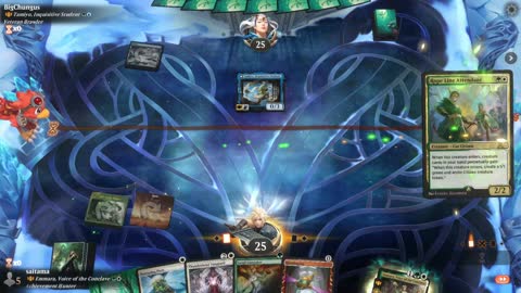 Watch MTG Arena Video Replay - Emmara, Voice of the Conclave by saitama VS Tamiyo, Inquisitive Student by BigChungus - Historic Brawl