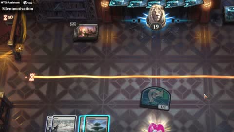 Watch MTG Arena Video Replay - Mono White Midrange by GBThundaII VS Mono Black Aggro by Silentmotivation - Standard Play