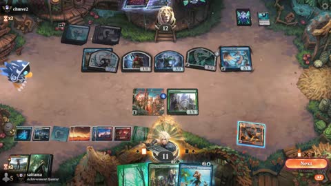 Watch MTG Arena Video Replay - 5 Color Midrange by saitama VS Dimir Midrange by chmve2 - Premier Draft