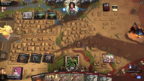 Watch MTG Arena Video Replay - Gruul Aggro by CunicoliGoblin VS Orzhov Control by Krangtenos - Traditional Historic Play
