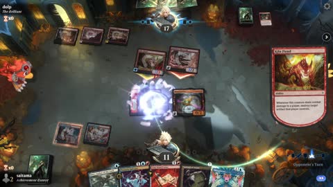 Watch MTG Arena Video Replay - Izzet Midrange by saitama VS Rakdos Aggro by dolp - Historic Play