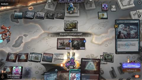 Watch MTG Arena Video Replay - Izzet Midrange by CunicoliGoblin VS Azorius Control by Benbo81 - Standard Event