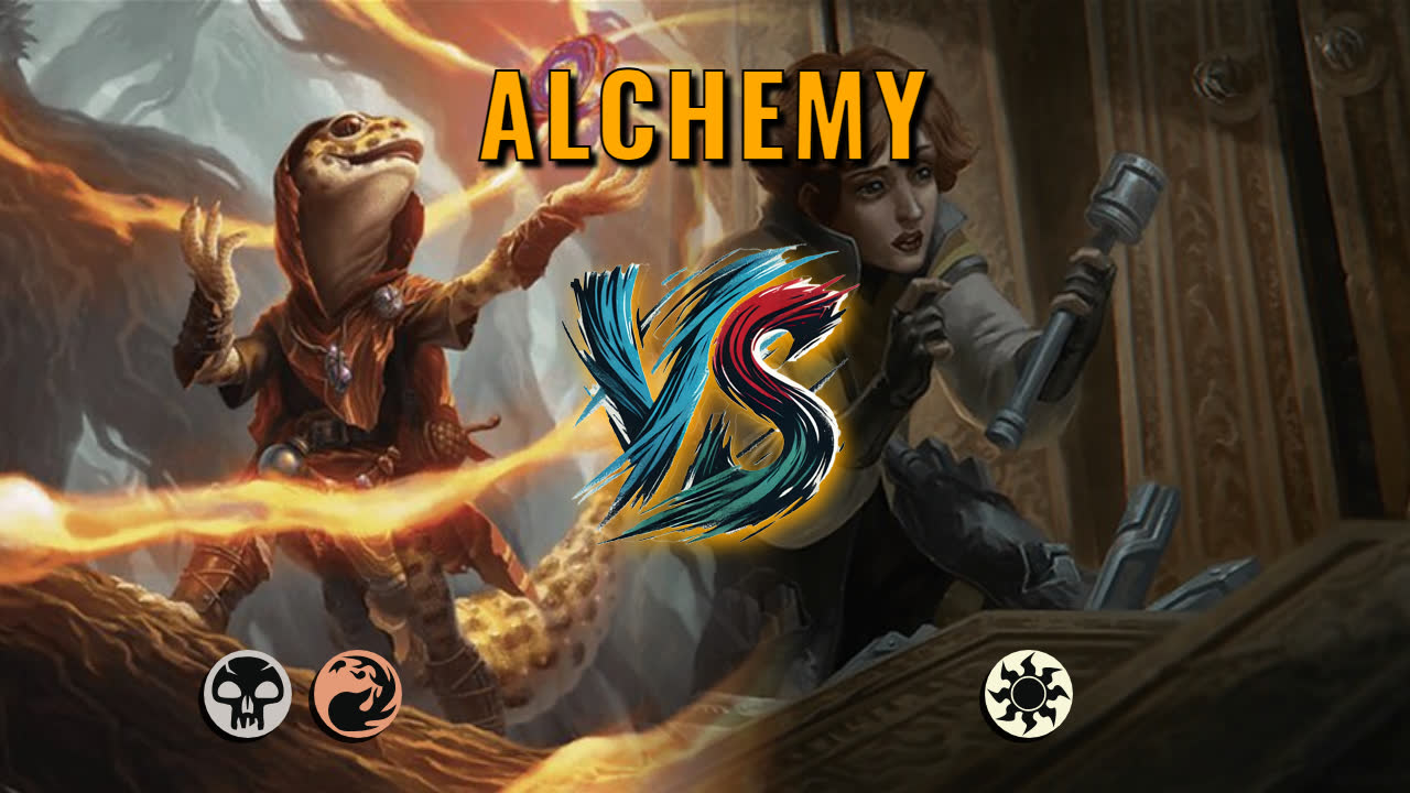 Watch MTG Arena Alchemy Video - Rakdos Aggro by CunicoliGoblin VS Mono White Aggro by McDolar - 17294e