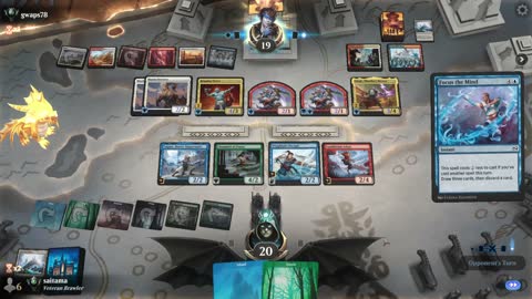 Watch MTG Arena Video Replay - UBRG Midrange by saitama VS WUBR Midrange by gwaps78 - Premier Draft Ranked