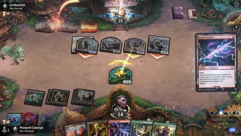 Watch MTG Arena Video Replay - Gruul Aggro by Warped Concept VS Boros Aggro by Archon3x6 - Premier Draft
