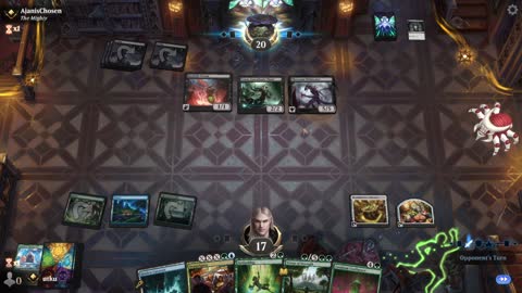 Watch MTG Arena Video Replay - Simic Midrange by utku VS Mono Black Aggro by AjanisChosen - Standard Ranked