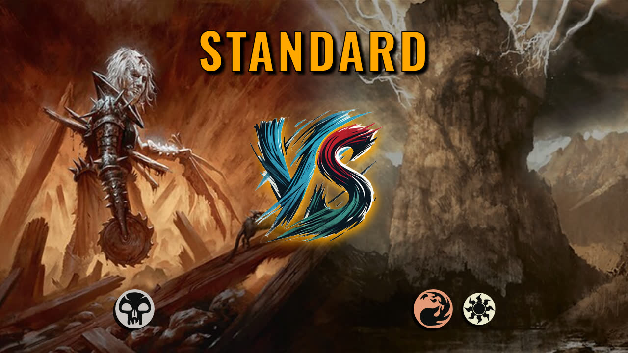 Watch MTG Arena Standard Video - Mono Black Midrange by Numbskull VS Boros Aggro by AVK47 - d858d7