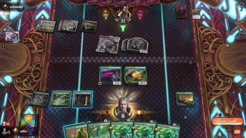 Watch MTG Arena Video Replay - Mono Green Aggro by utku VS Boros Control by schunder - Standard Ranked