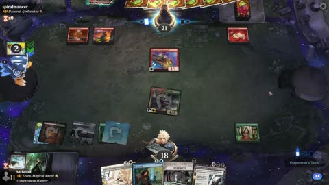 Watch MTG Arena Video Replay - Terra, Magical Adept by saitama VS Hazoret, Godseeker by spiralmancer - Historic Brawl