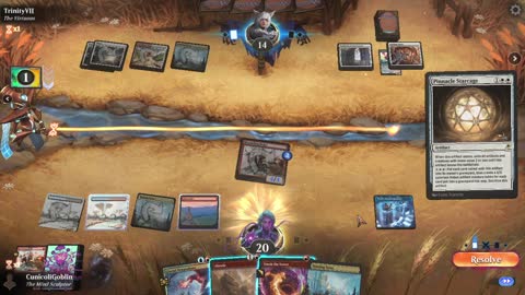 Watch MTG Arena Video Replay - Izzet Midrange by CunicoliGoblin VS Jeskai Midrange by TrinityVII - Standard Event