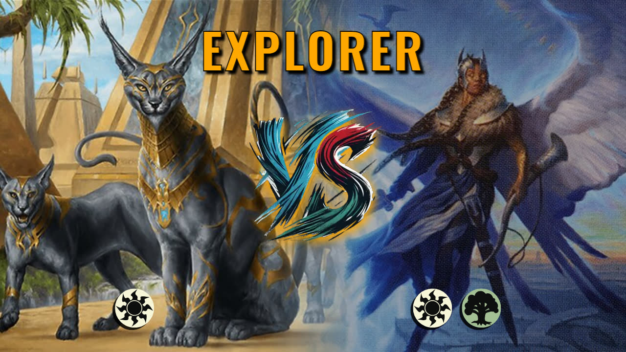 Watch MTG Arena Explorer Video - Mono White Aggro by Khat VS Selesnya Aggro by JDub - 0e0bfb