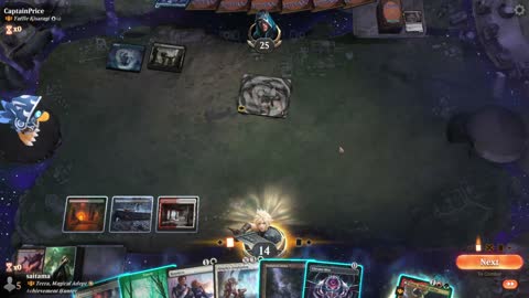 Watch MTG Arena Video Replay - Terra, Magical Adept by saitama VS Yuriko, the Tiger's Shadow by CaptainPrice - Historic Brawl