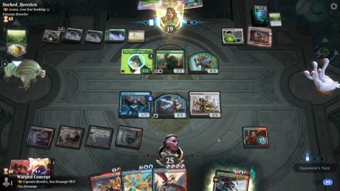 Watch MTG Arena Video Replay - Captain Howler, Sea Scourge by Warped Concept VS Azusa, Lost but Seeking by Dorked_Heretic6 - Historic Brawl