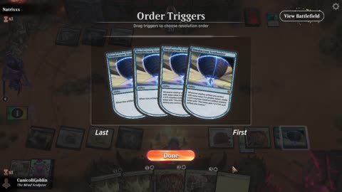 Watch MTG Arena Video Replay - Azorius Midrange by CunicoliGoblin VS Esper Midrange by Natrixxx - Standard Event