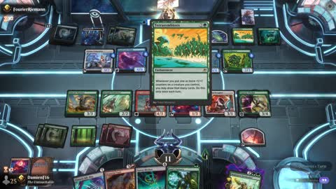 Watch MTG Arena Video Replay - Gruul Midrange by DamienF16 VS Simic Midrange by FourierRiemann - Premier Draft