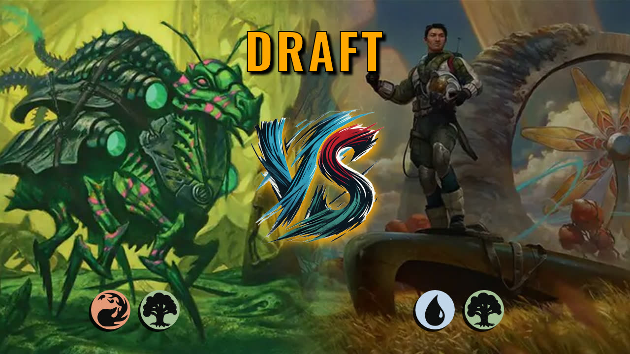 Watch MTG Arena Draft Video - Gruul Midrange by DamienF16 VS Simic Midrange by FourierRiemann - 9663a2