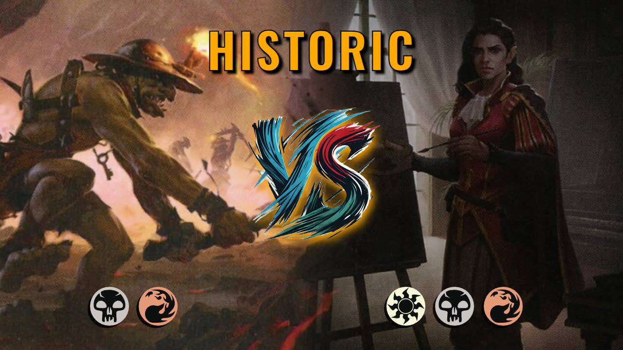 Watch MTG Arena Historic Video - Rakdos Aggro by CunicoliGoblin VS Mardu Midrange by Simia - 896eed