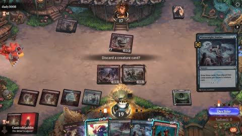 Watch MTG Arena Video Replay - Izzet Midrange by CunicoliGoblin VS Mono Red Aggro by dady3008 - Standard Event