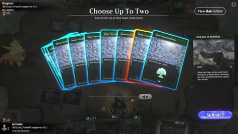 Watch MTG Arena Video Replay - Etali, Primal Conqueror // Etali, Primal Sickness by saitama VS Etali, Primal Conqueror // Etali, Primal Sickness by dragono - Historic Brawl