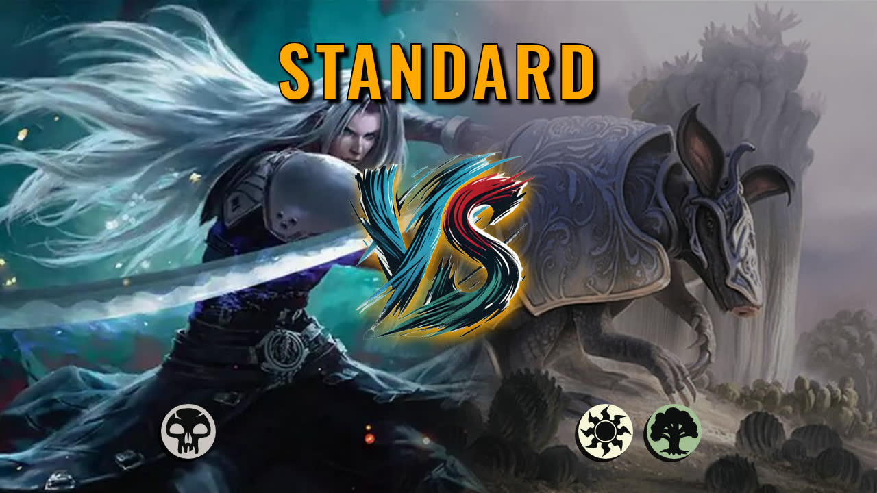 Watch MTG Arena Standard Video - Mono Black Midrange by Numbskull VS Selesnya Aggro by TheCook - e91c38