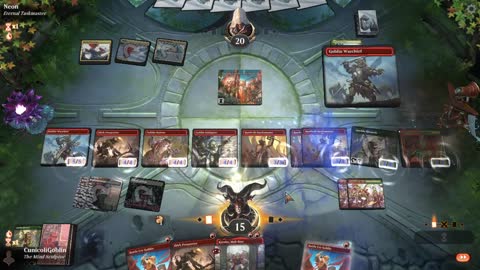 Watch MTG Arena Video Replay - Gruul Aggro by CunicoliGoblin VS WURG Midrange by Neon - Traditional Historic Play