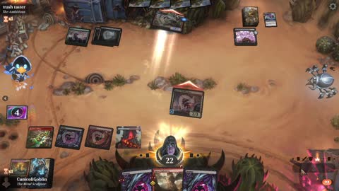 Watch MTG Arena Video Replay - Rakdos Aggro by CunicoliGoblin VS Golgari Midrange by trash taster - Alchemy Play
