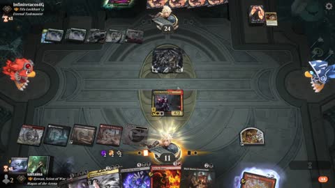 Watch MTG Arena Video Replay - Rowan, Scion of War by saitama VS Tifa Lockhart by Infinitetacos4G - Historic Brawl