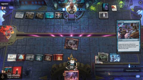 Watch MTG Arena Video Replay - Izzet Midrange by CunicoliGoblin VS Azorius Control by TRONNY - Standard Event