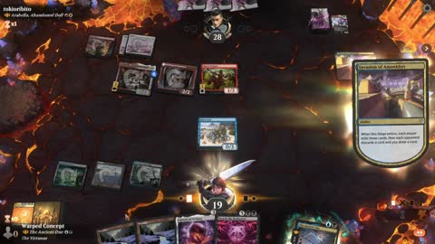 Watch MTG Arena Video Replay - The Ancient One by Warped Concept VS Arabella, Abandoned Doll by tokioribito - Historic Brawl