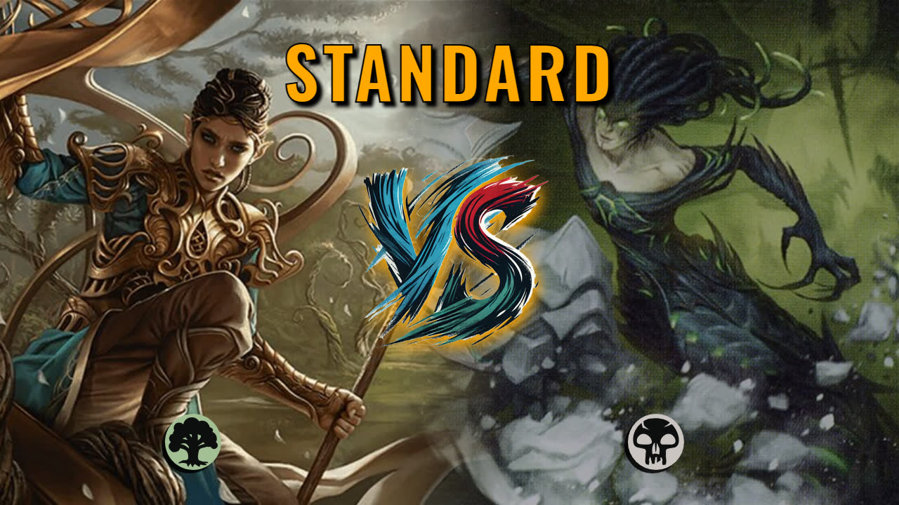 Watch MTG Arena Standard Video - Mono Green Midrange by CunicoliGoblin VS Mono Black Aggro by Qiuyd - c9a167